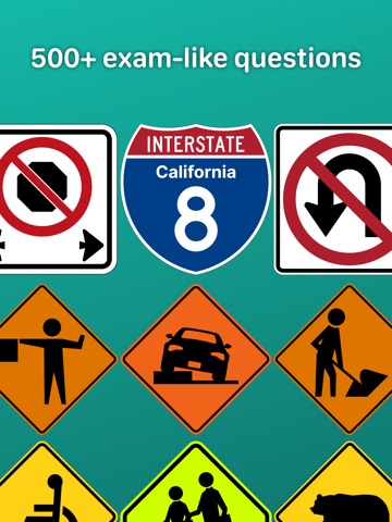 DMV Permit Written Test 2026. iPad screenshot