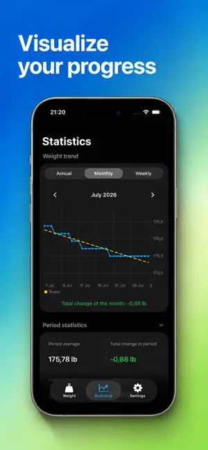 WeightTrend - Track Progress screenshot 2