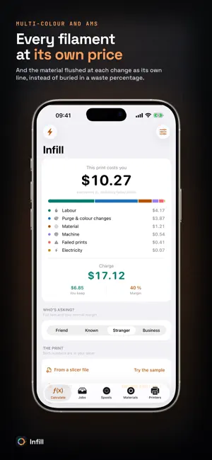 Infill: 3D Print Cost Calc screenshot 3