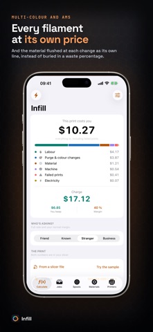 Infill: 3D Print Cost Calc Screenshot 3 of 6