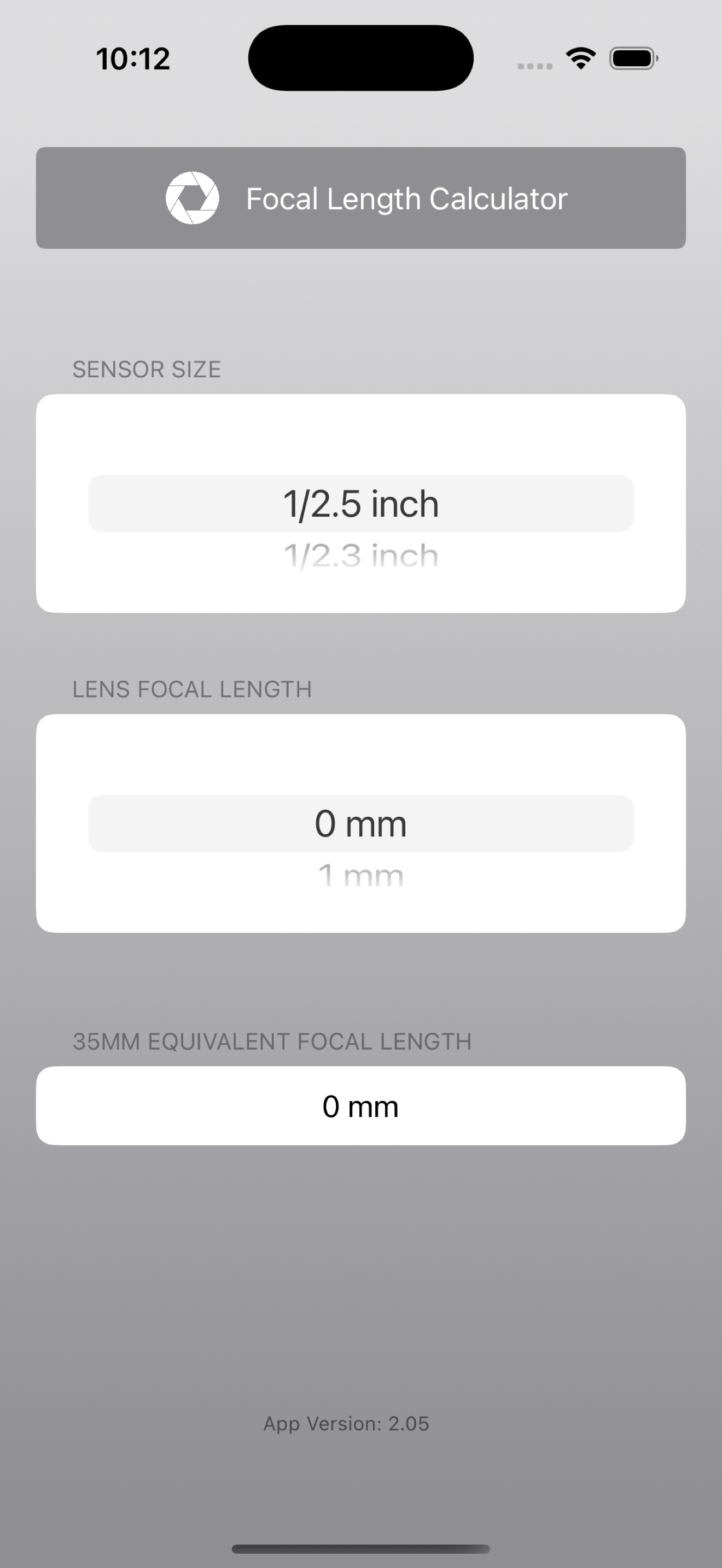 Exposure Calculator