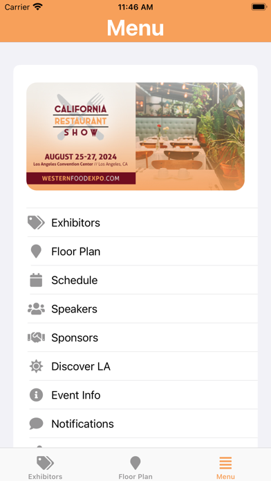 California Restaurant Show Screenshot