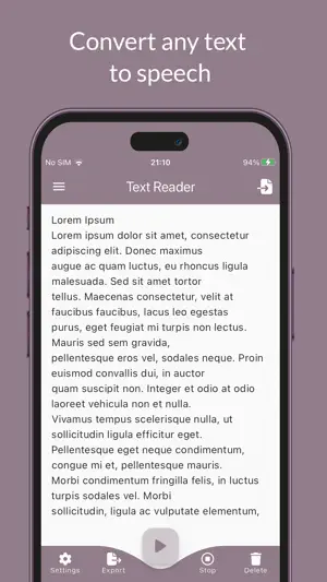 Text to Voice: Text Reader screenshot 1