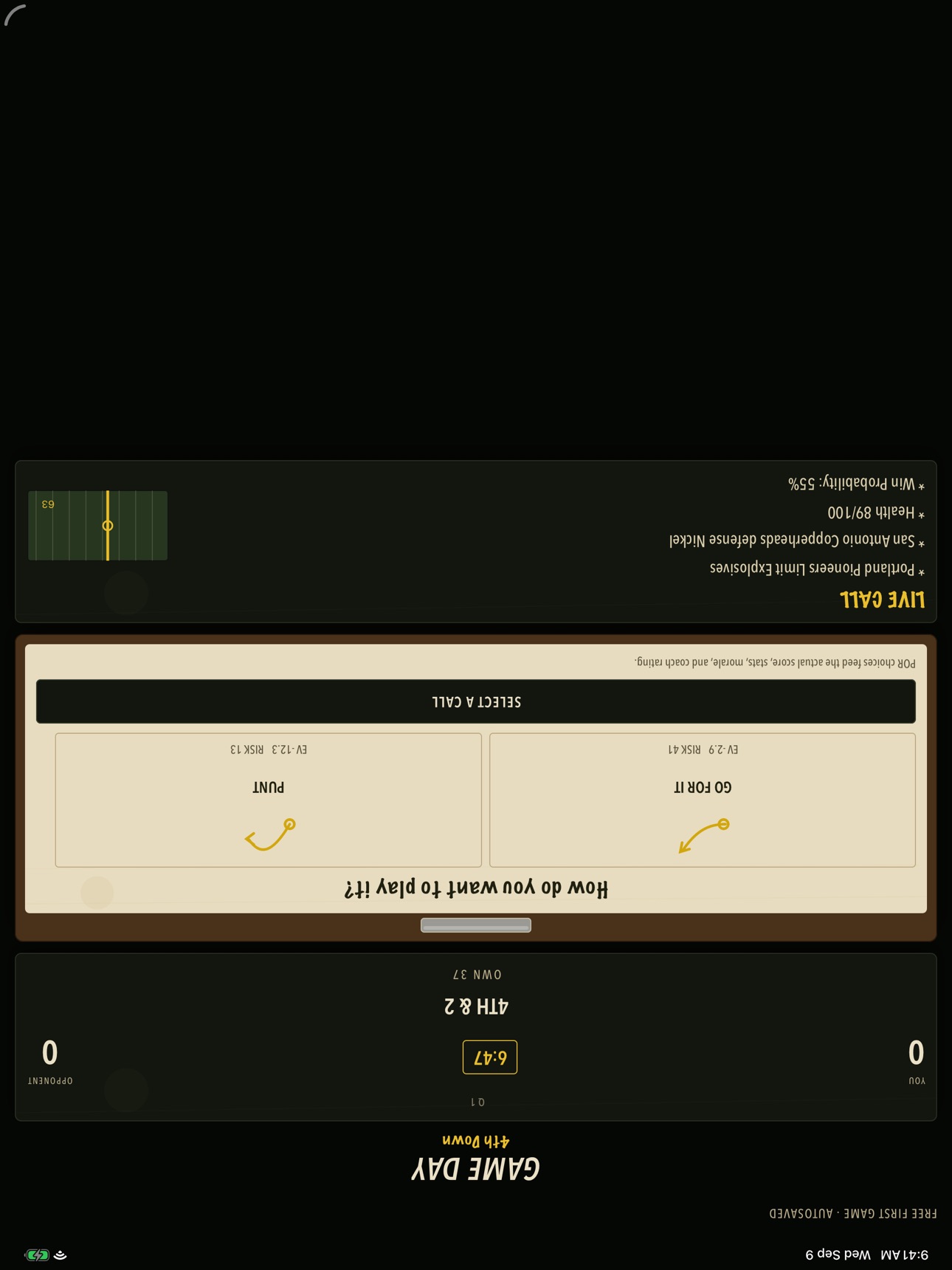 Screenshot 8 of CALL SHEET: Football Coach