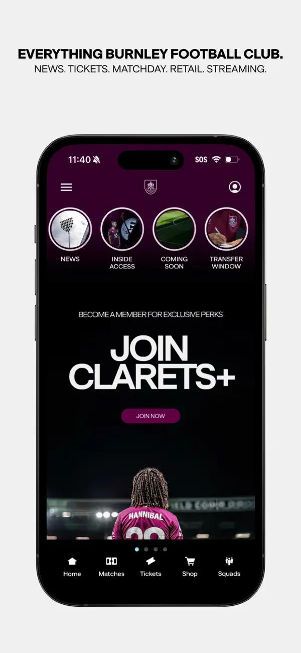 Screenshot #1 pour Official Burnley FC App