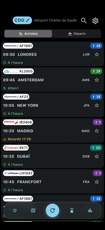 Aeroport Paris CDG Info Vols screenshot 1 of 5