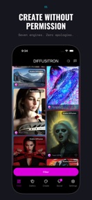 Diffusitron - AI Art screenshot
