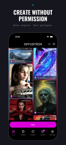 Diffusitron - AI Art Screenshot 1 of 8