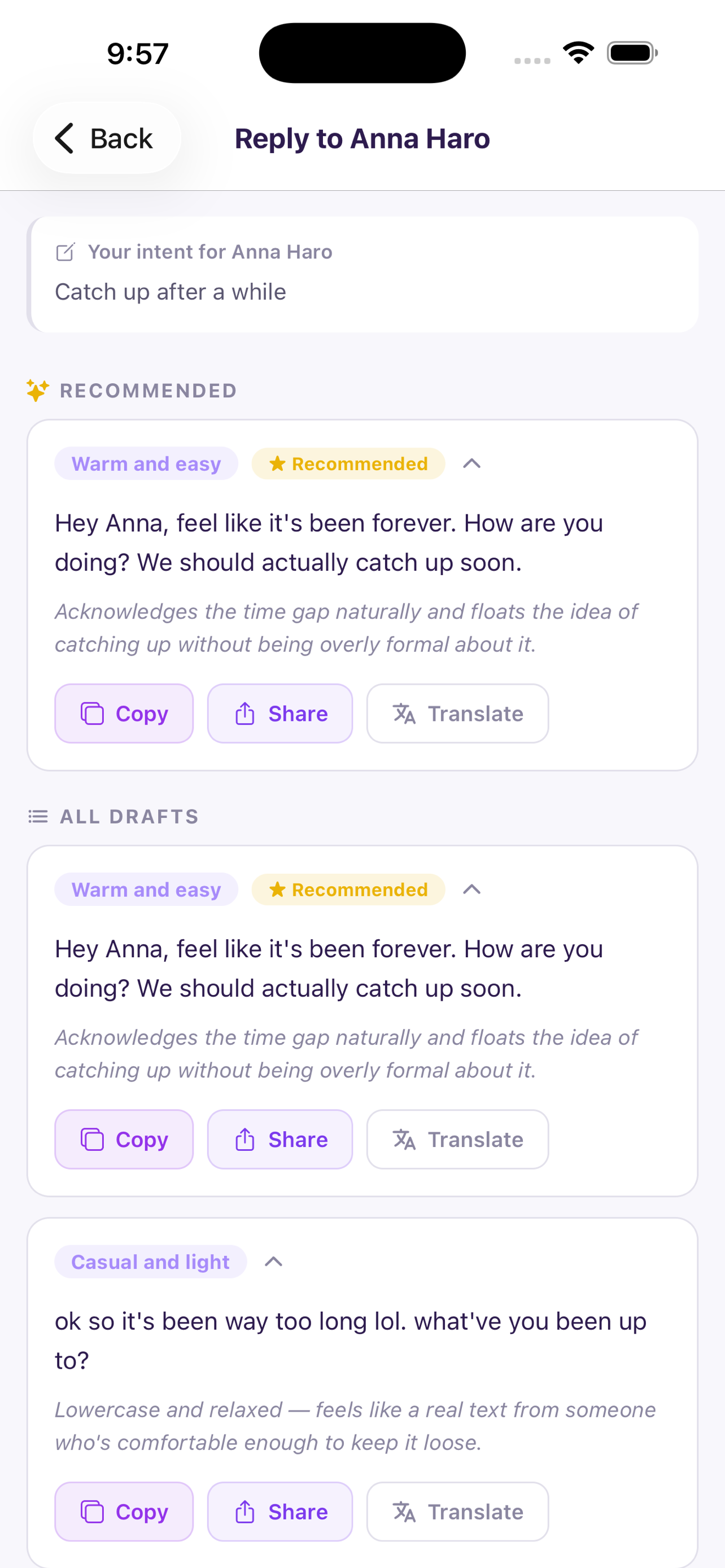 Kinship: AI Inside iMessage