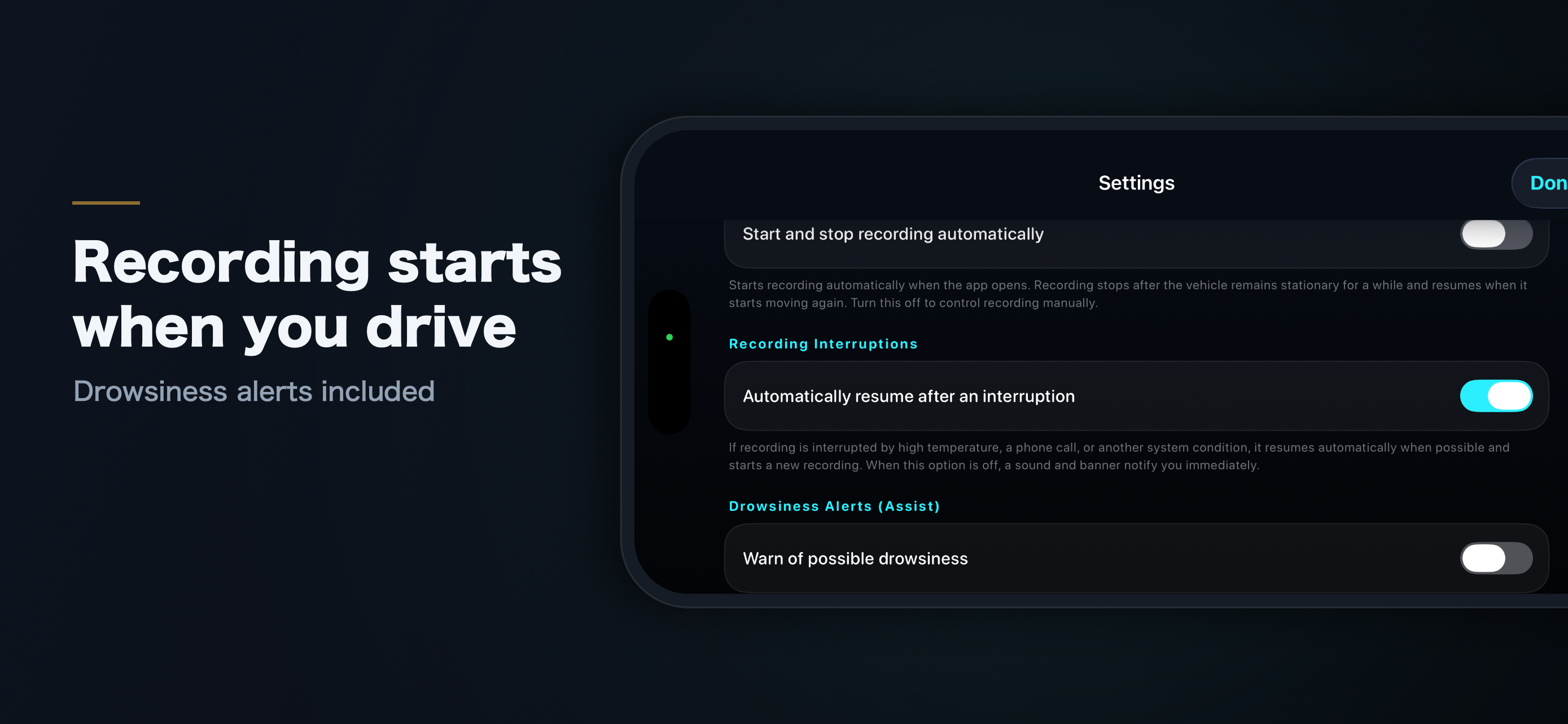 DriveRec: Front & Rear Dashcam screenshot 6