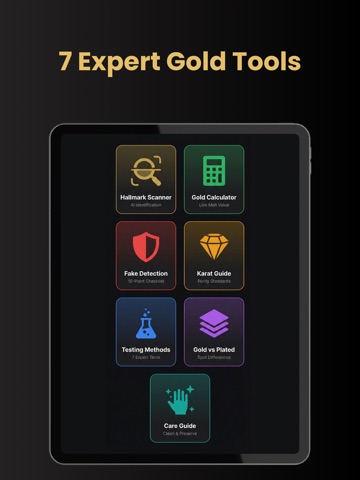 Gold Purity Identifier iPad screenshot