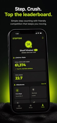 Steptide - Squad Step Counter Screenshot 4 of 4