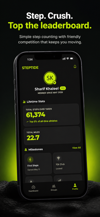 Steptide - Squad Step Counter Screenshot 4 of 4