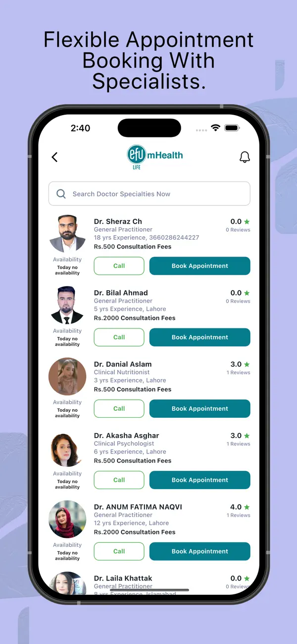 Screenshot #3 pour EFU mHealth