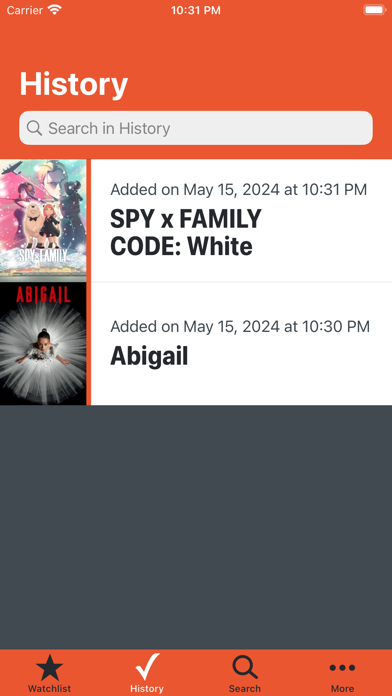 Cineaste App Screenshot