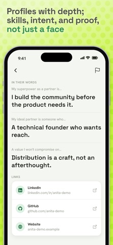 PartnerUp: Connect & Create iPhone screenshot