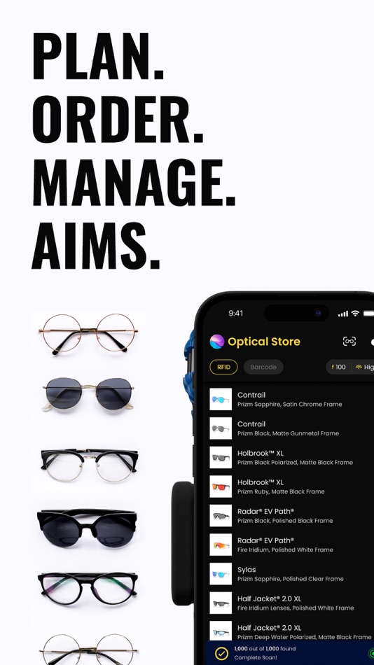 #1. AIMS Eyewear Management System (iOS) 由: SimplyRFiD