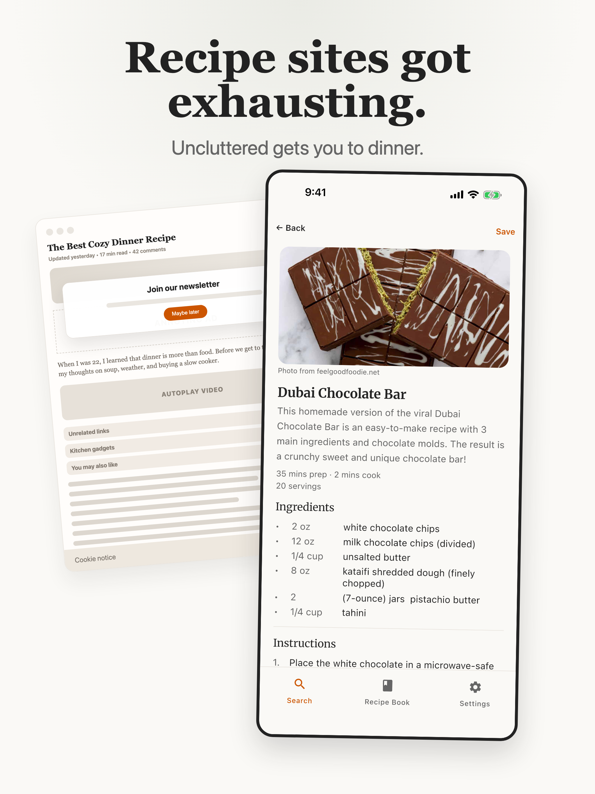 Uncluttered Recipes screenshot 8