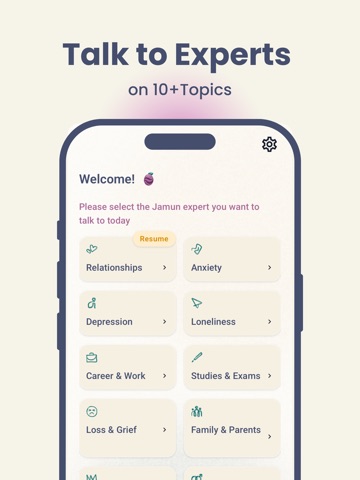 JAMUN: AI Mental Health Expert iPad screenshot