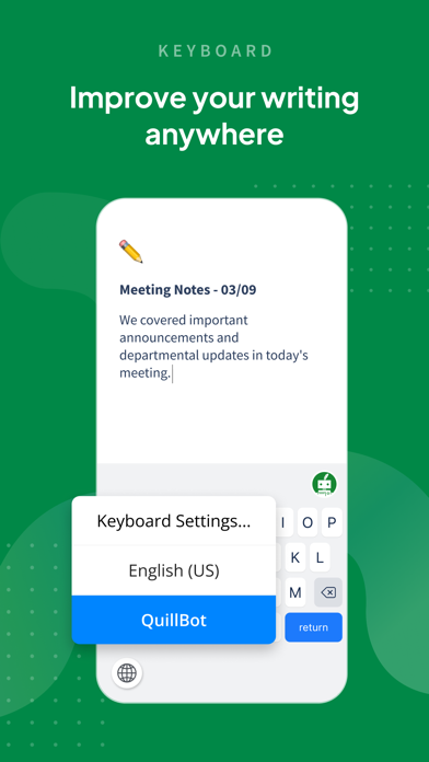 QuillBot: AI Writing, Keyboard screenshot 5