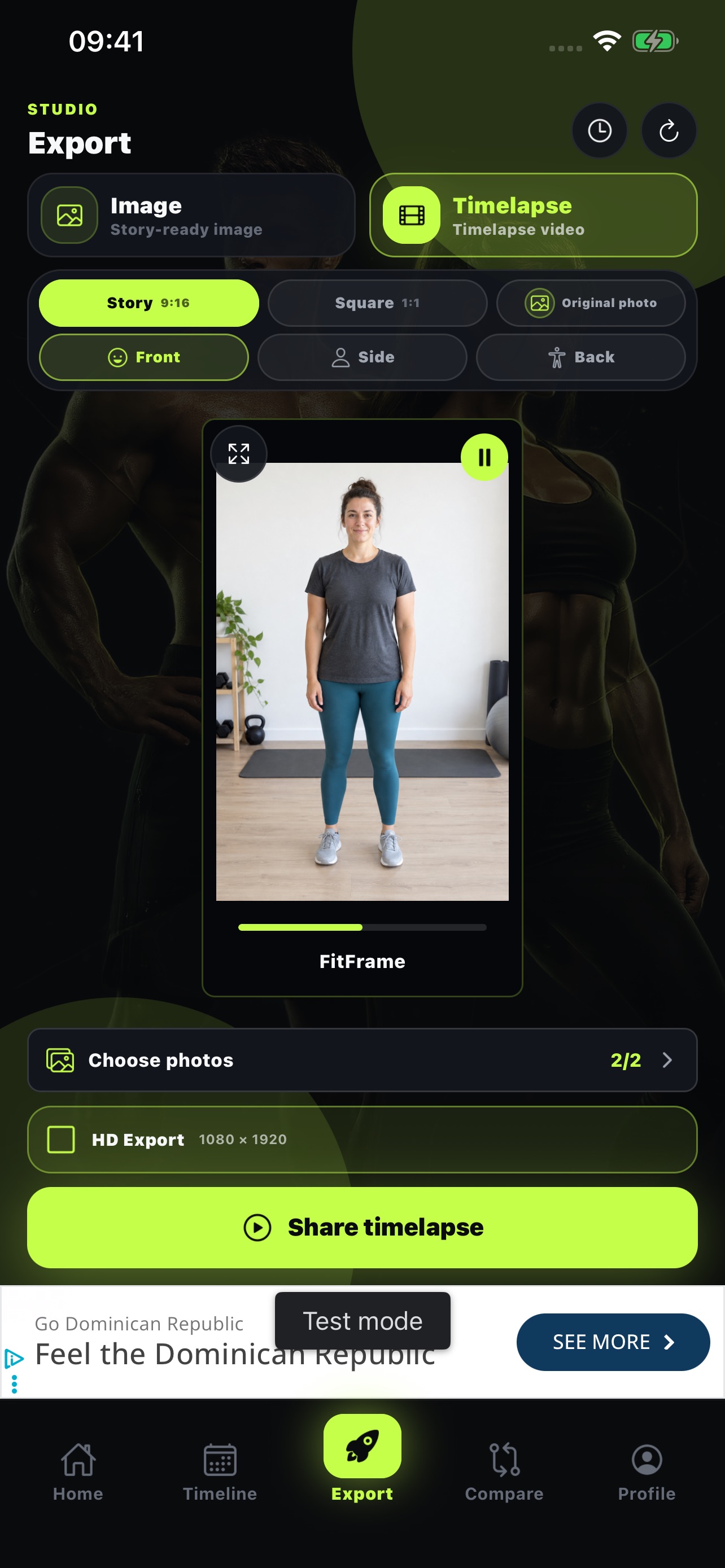 Screenshot 5 of FitFrame: Progress Photos