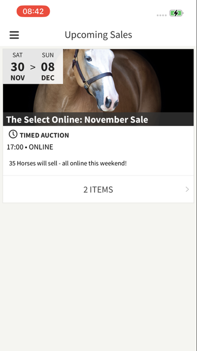 Select Online Horse Sales Screenshot