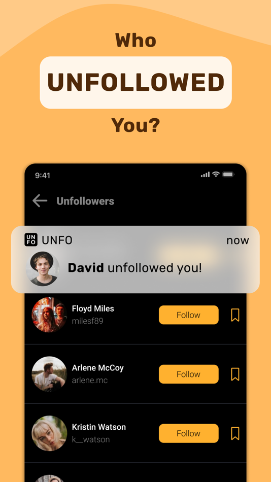 #2. UNFO: Follower Analytics (iOS) 来自: Ebru Yilmaz