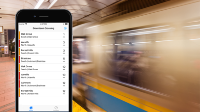 Live MBTA Screenshot