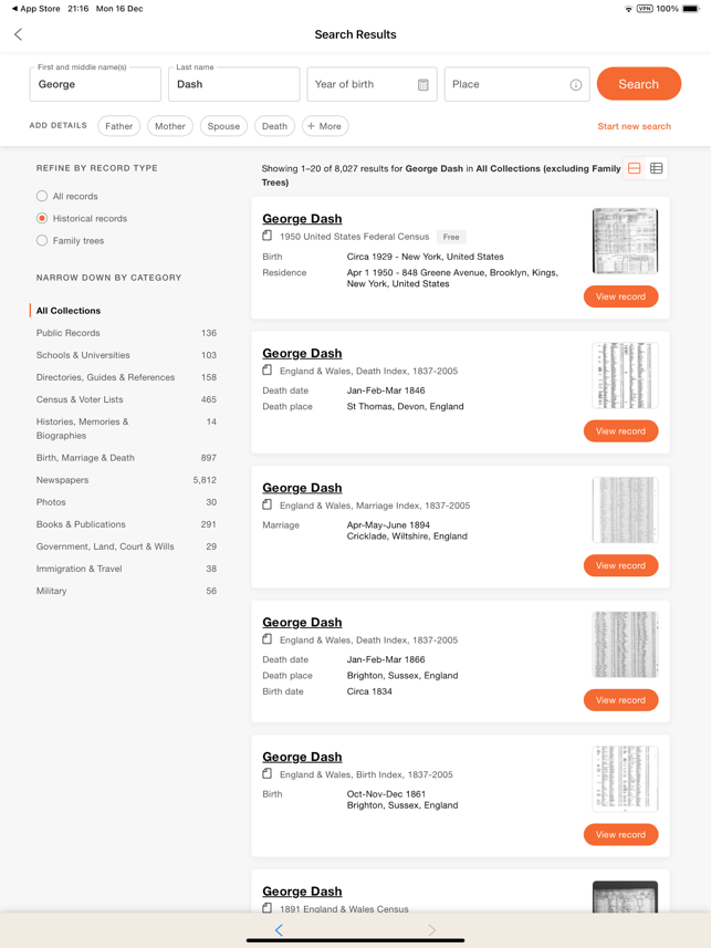 ‎MyHeritage: Stammbaum & DNA Screenshot