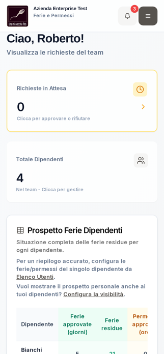 Ferie e Permessi Screenshot 3 of 6