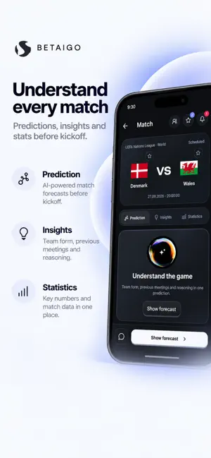 BETAIGO — AI Sports Analytics screenshot 2