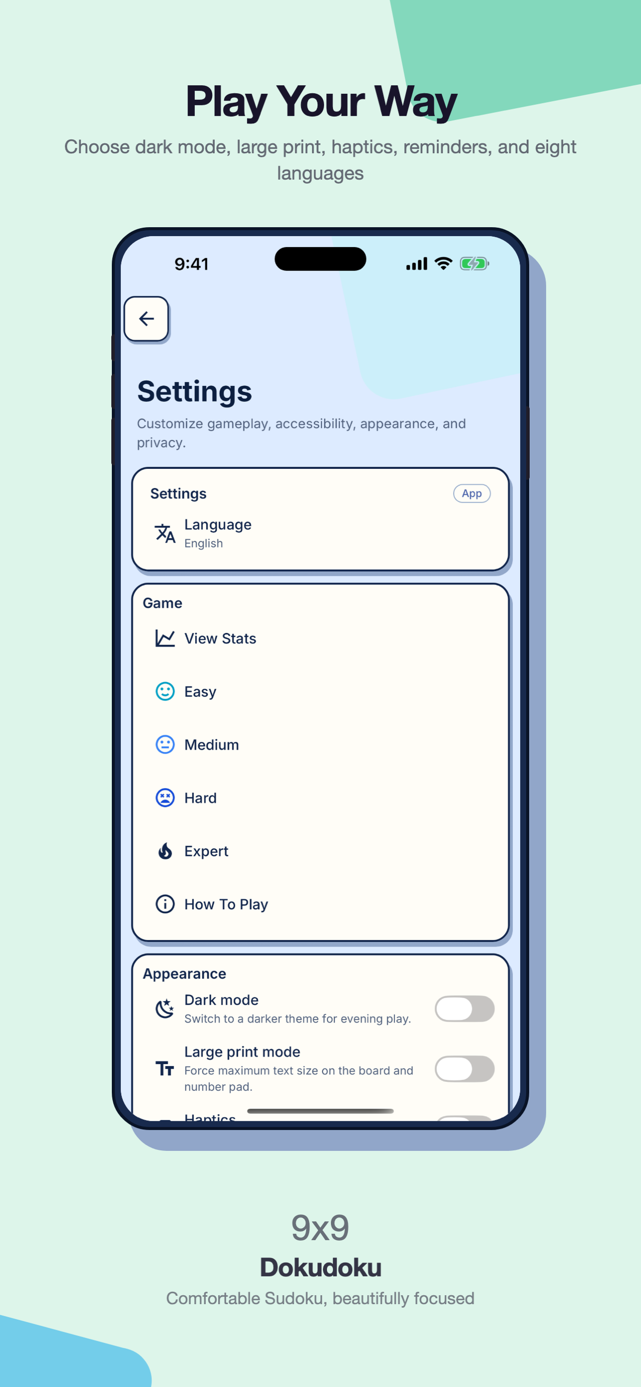 Dokudoku: Large Print Sudoku screenshot 4