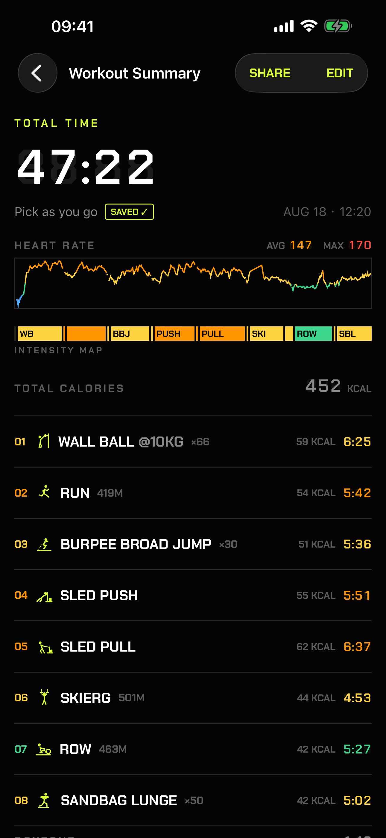 Screenshot 1 of RunStation: HYROX Timer
