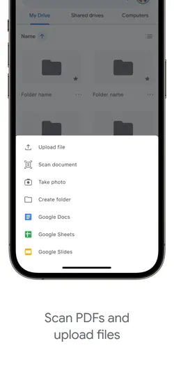 Capture d'écran de Google Drive – Stockage sur iPhone 3