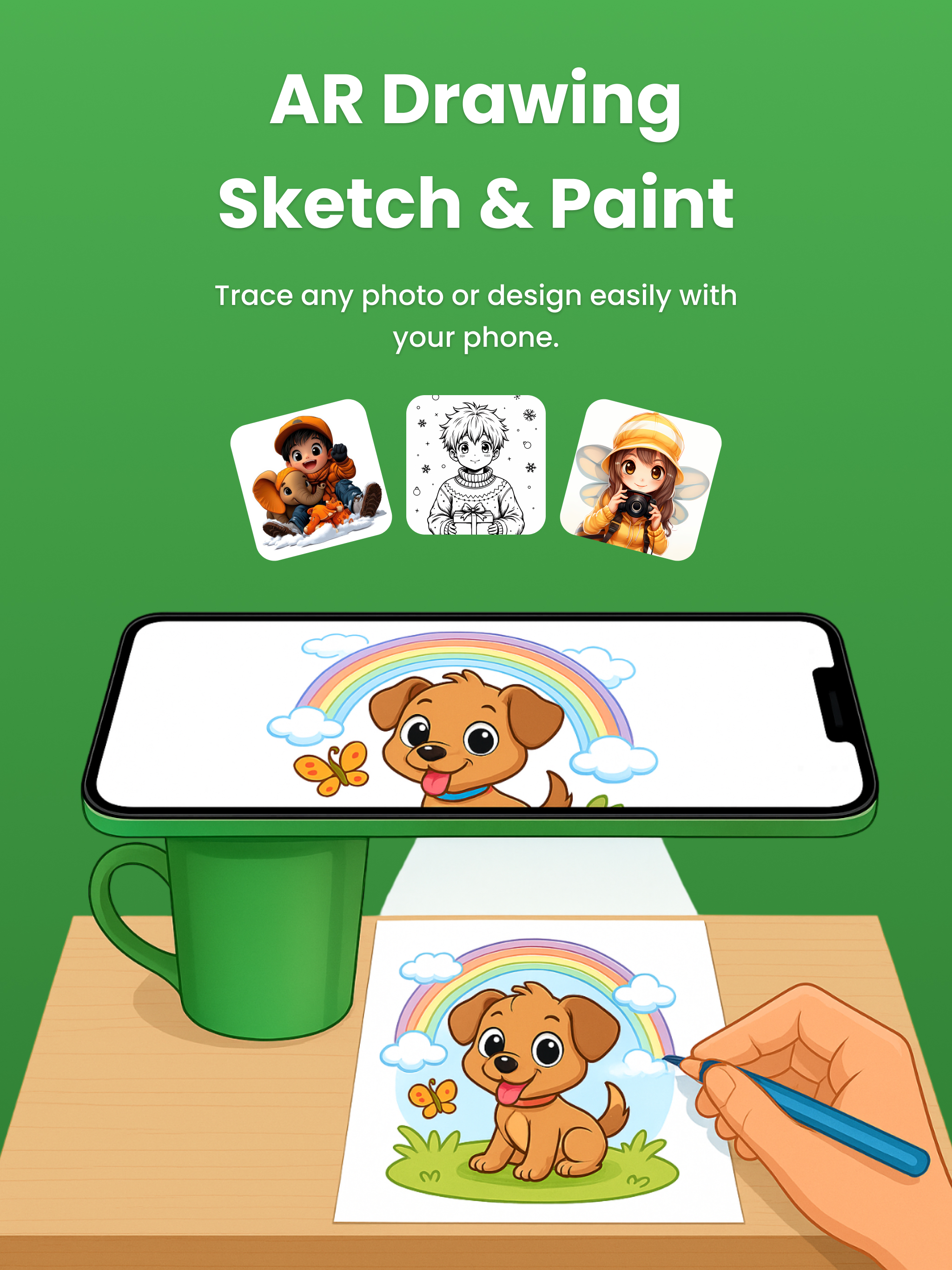 AR Sketch Draw: Trace Drawing
