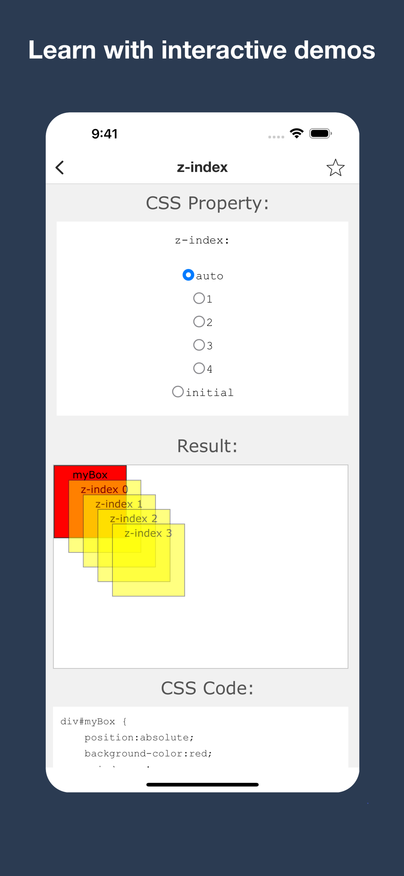 CSS editor, snippets, exercise screenshot 7