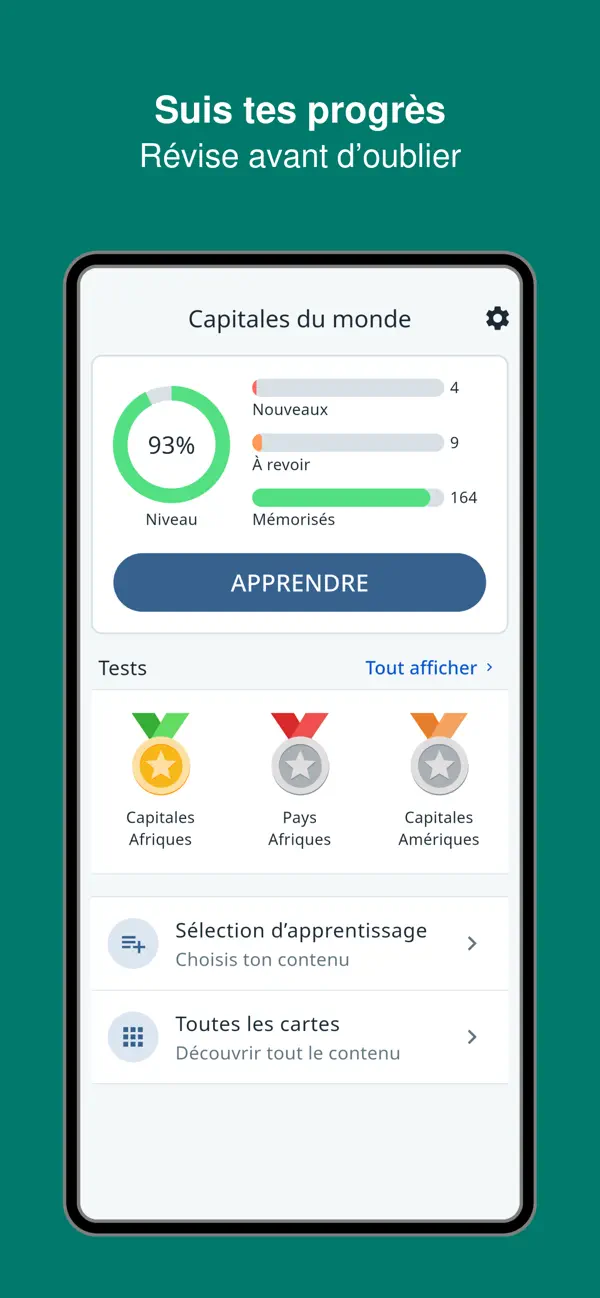 Screenshot #2 pour Capitales du monde : révision