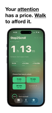 Step2Scroll: Earn Screen Time Screenshot 1 of 7