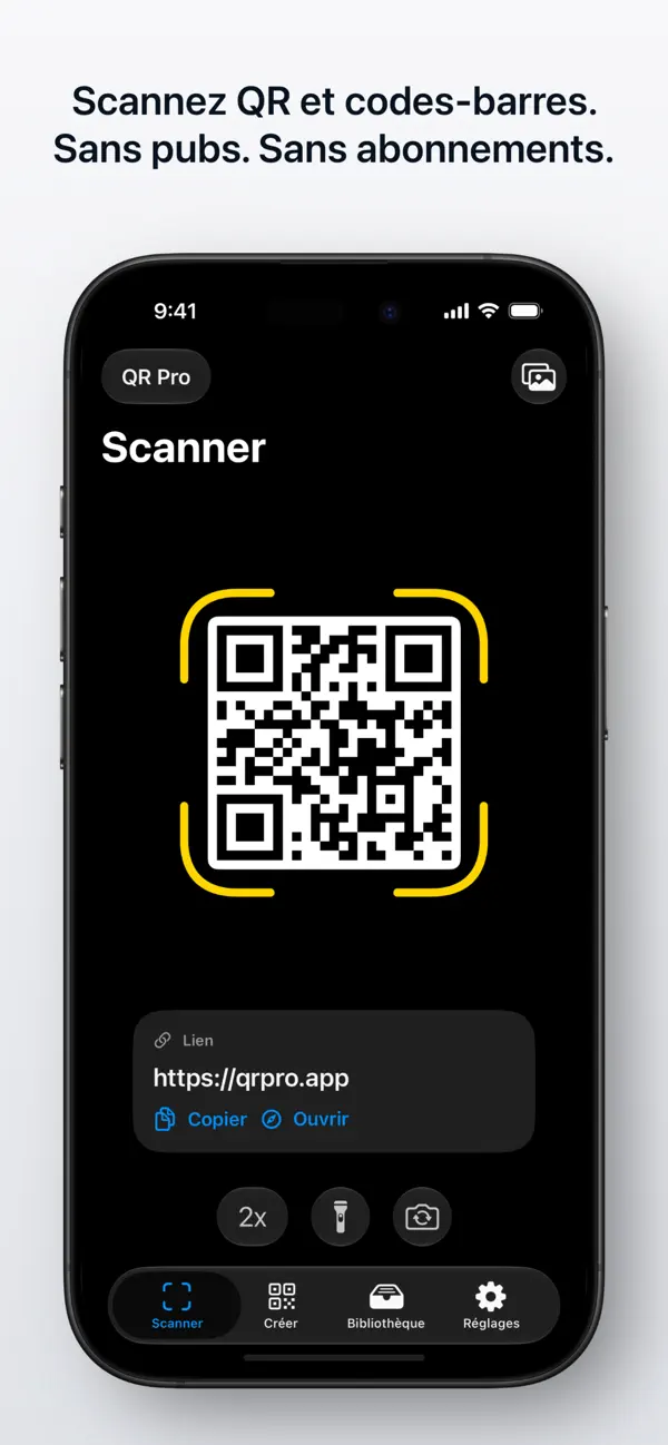 Screenshot #1 pour QR Pro - Scanner QR