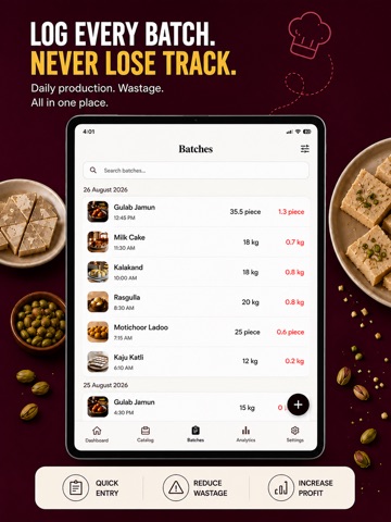 Batch Sweet Tracker iPad screenshot 3