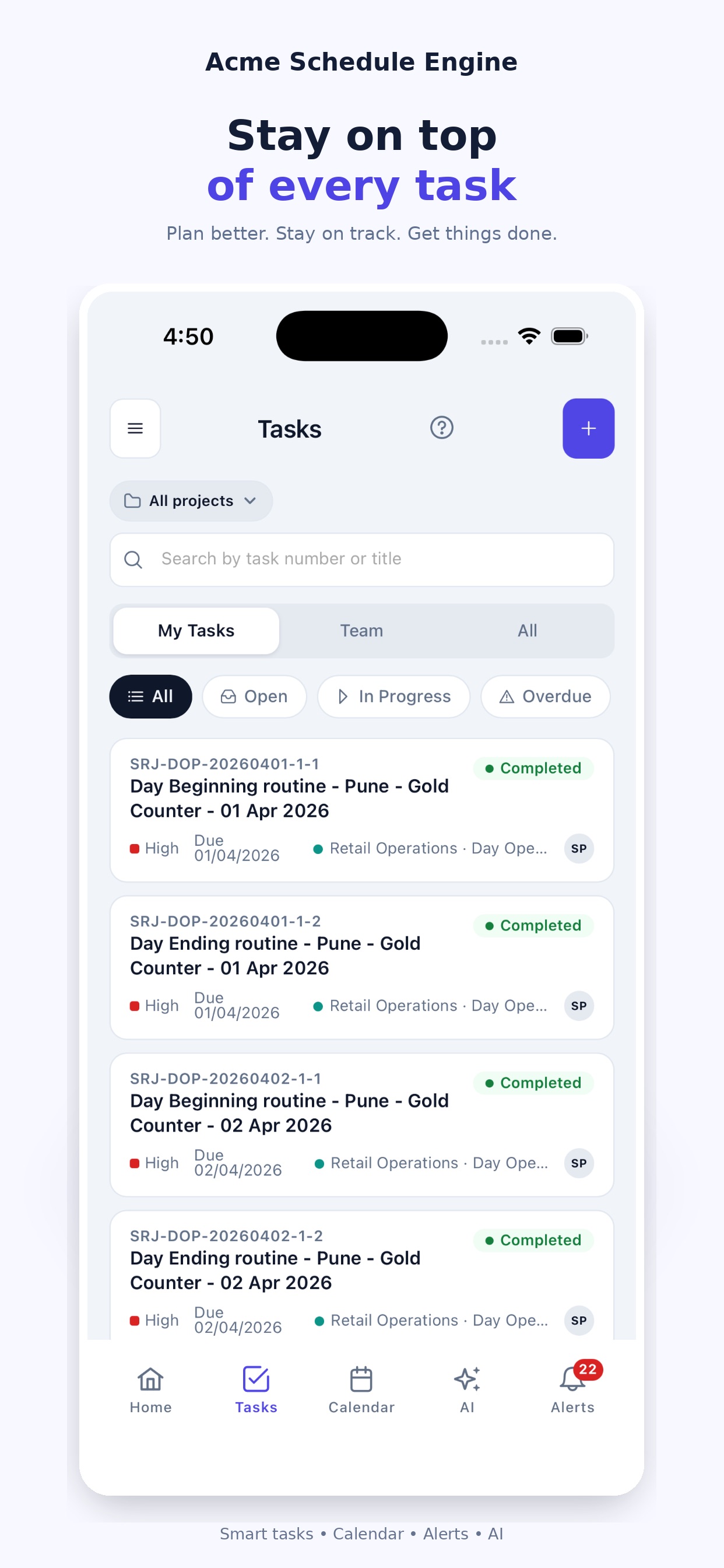 Screenshot 2 of Acme Schedule Engine