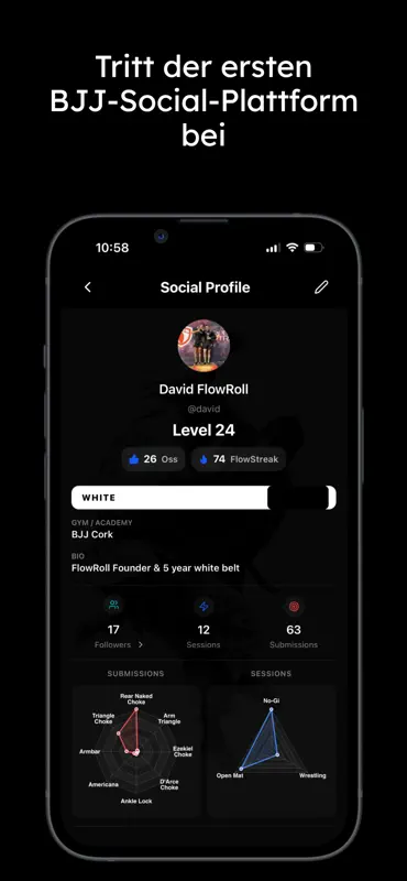 FlowRoll - BJJ Trainingsapp screenshot 3 of 7
