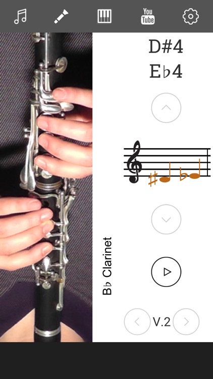 2D Clarinet Fingering Chart