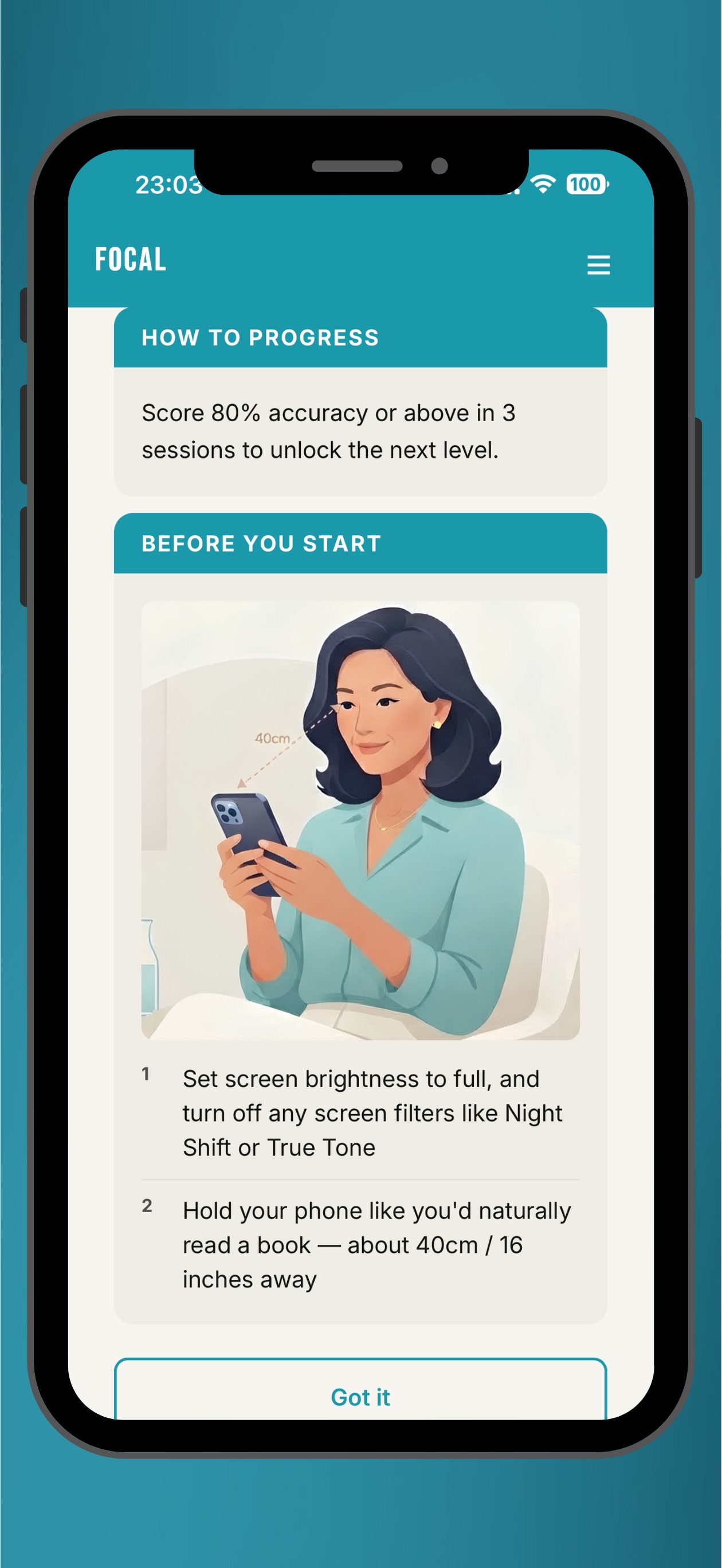 Screenshot 5 of FOCAL | Vision Wellness