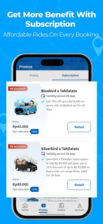 MyBluebird Taxi & Car Rental: Screenshot 7 von 8