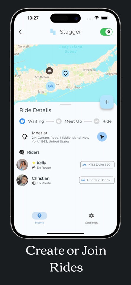 Find Riders Near You | Stagger screenshot 1