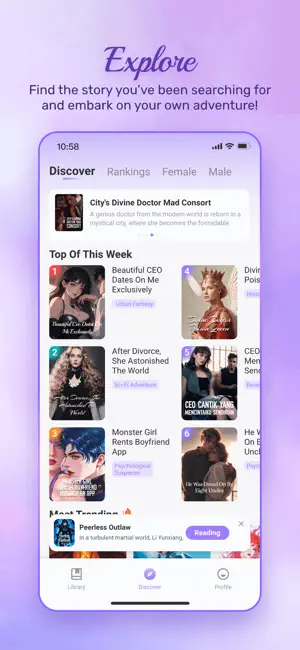 ElfNovel - Books & Fiction screenshot 2