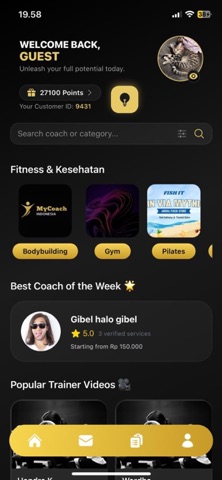 MyCoach ID screenshot