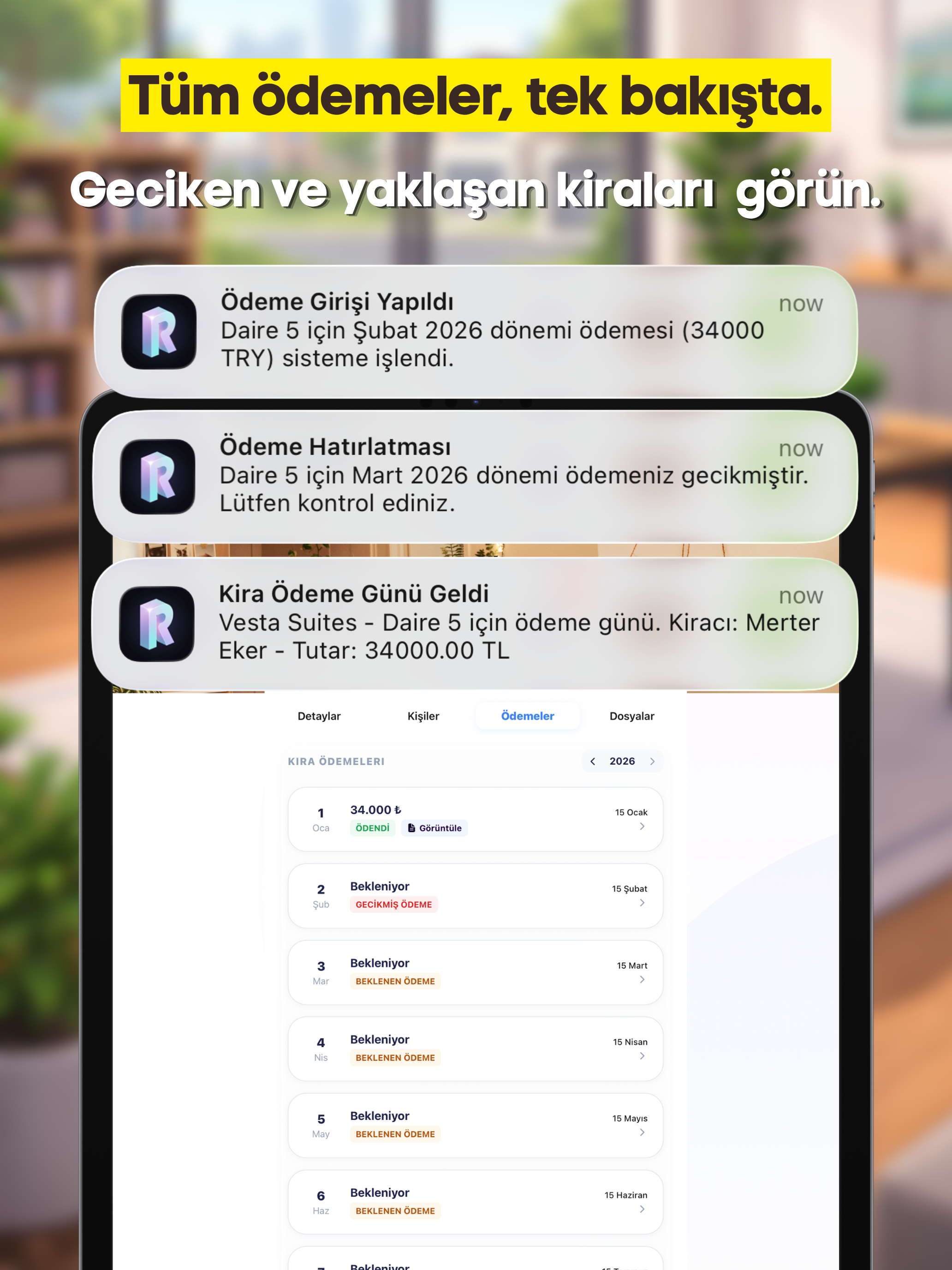 Rentera: Kira Takip & Yönetim