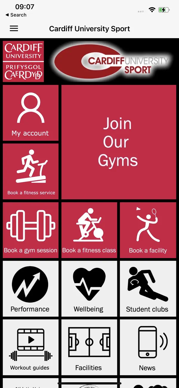 Screenshot #1 pour Cardiff Uni Sport